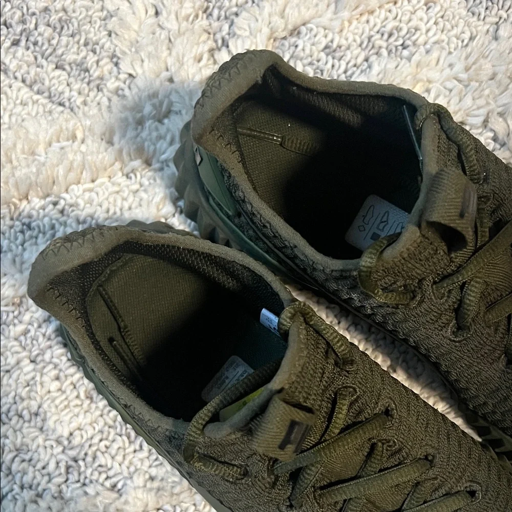 Puma Olive Green Knit Sneakers